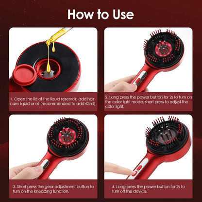 HairHavens™ Scalp Therapy Comb – Electric Massager for Hair Growth